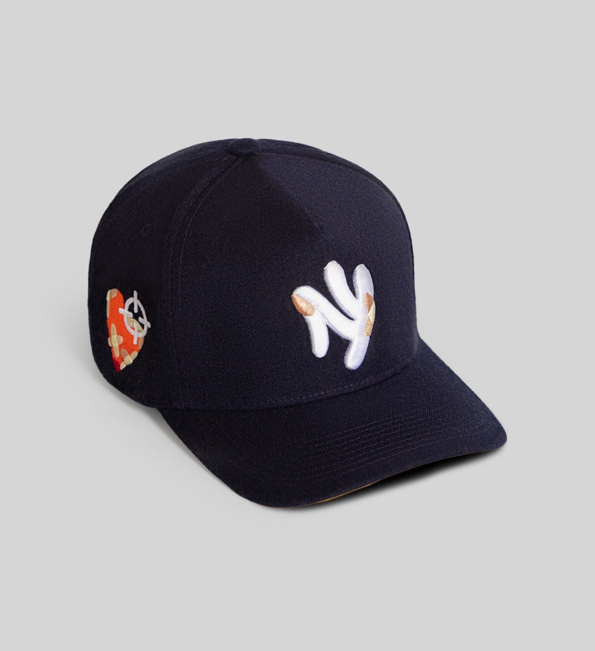 THE NEW YANKEE (DEEP NAVY BLUE ORANGE HEART)