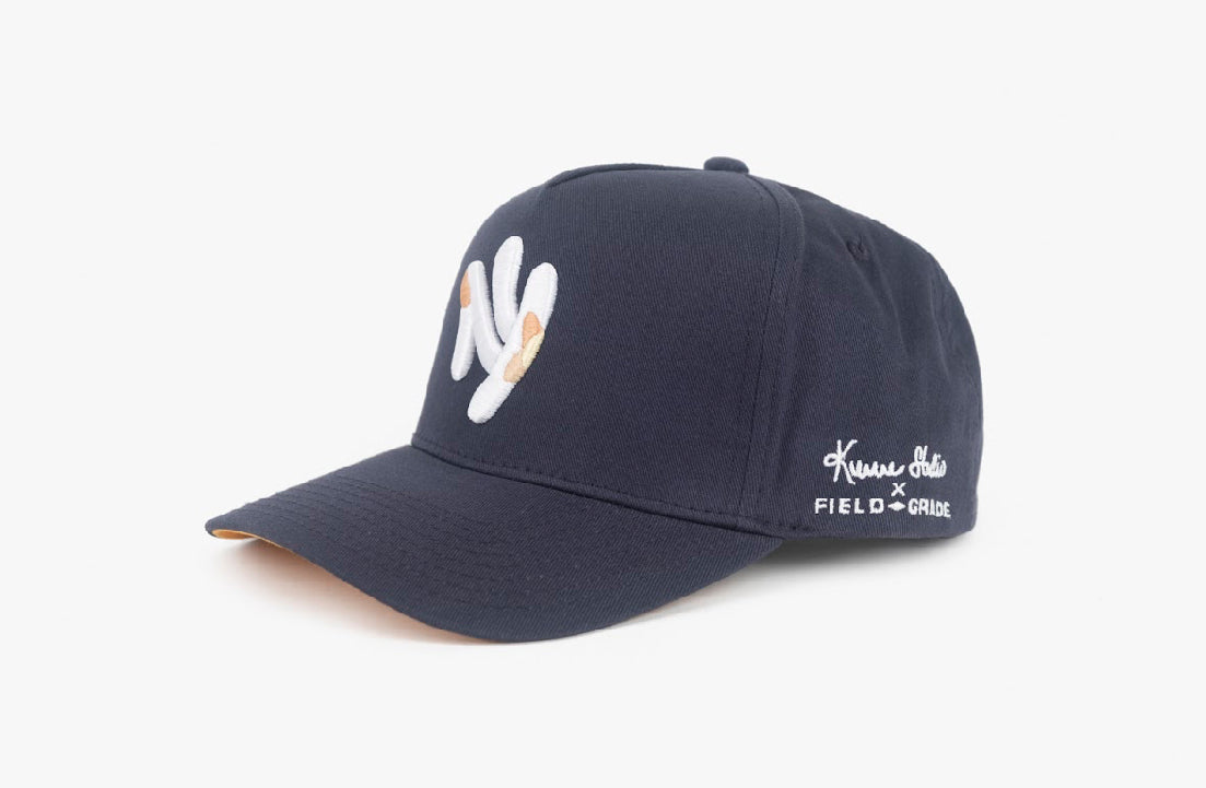 THE NEW YANKEE (DEEP NAVY BLUE ORANGE HEART)