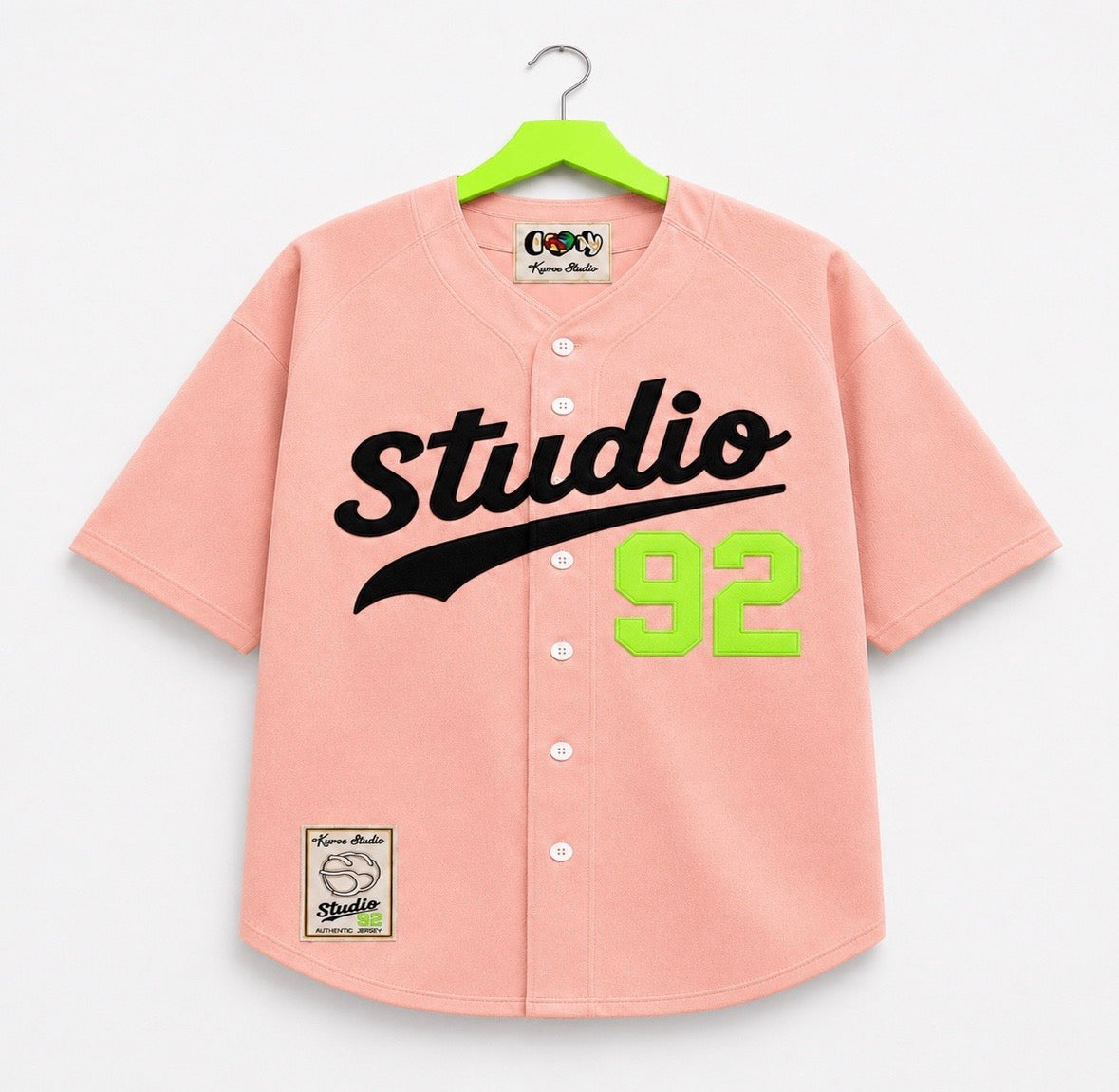 BROOKLYN STUDIO BASEBALL JERSEY SALMON