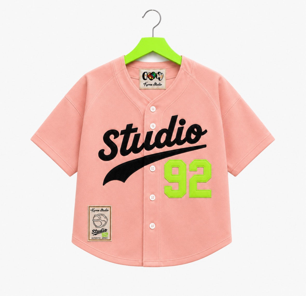 BROOKLYN STUDIO BASEBALL JERSEY SALMON