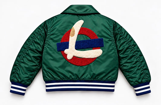 LONDON HEALING REVERSIBLE BOMBER GREEN