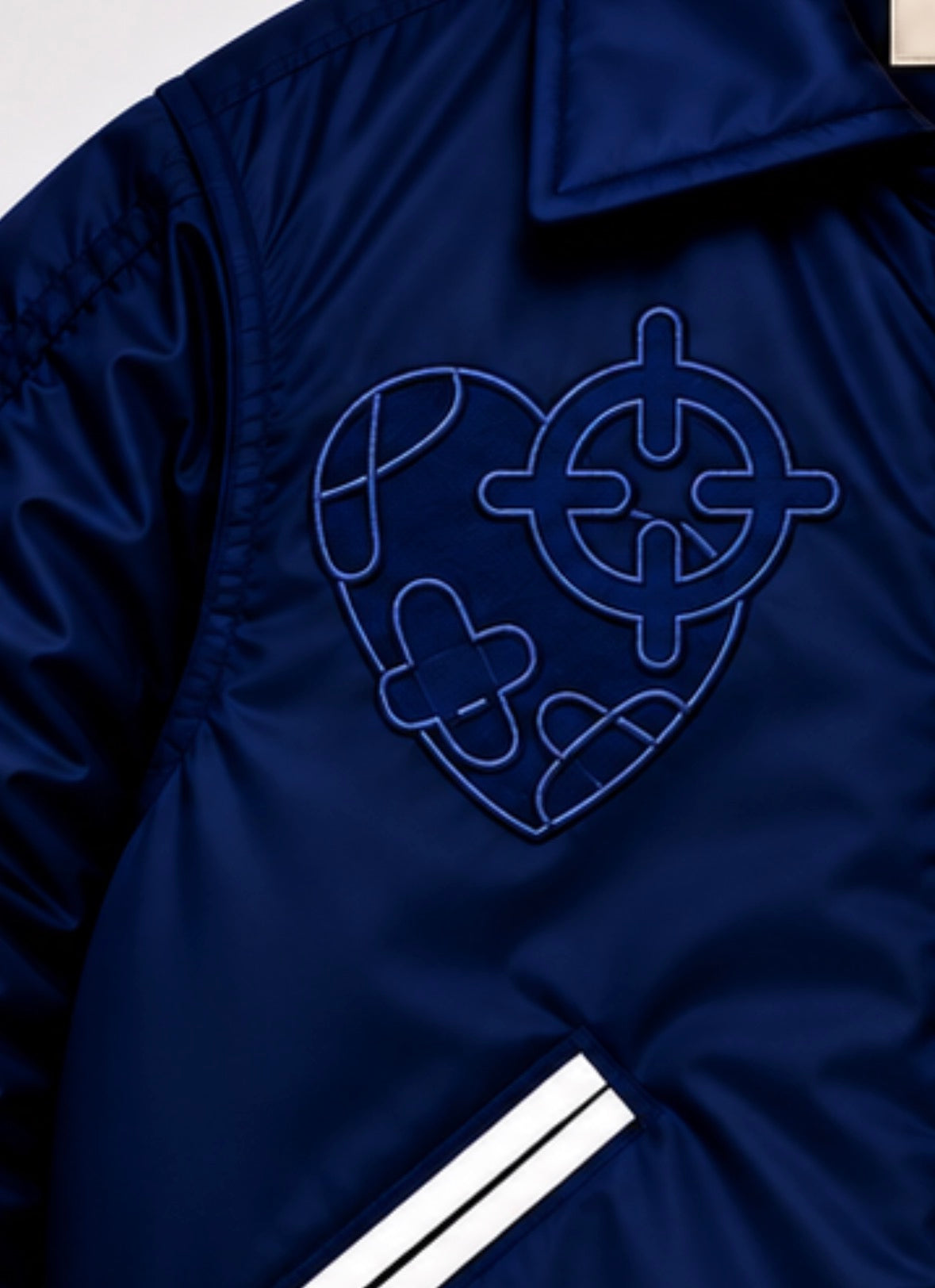 NEW YORK HEALING REVERSIBLE BOMBER NAVY