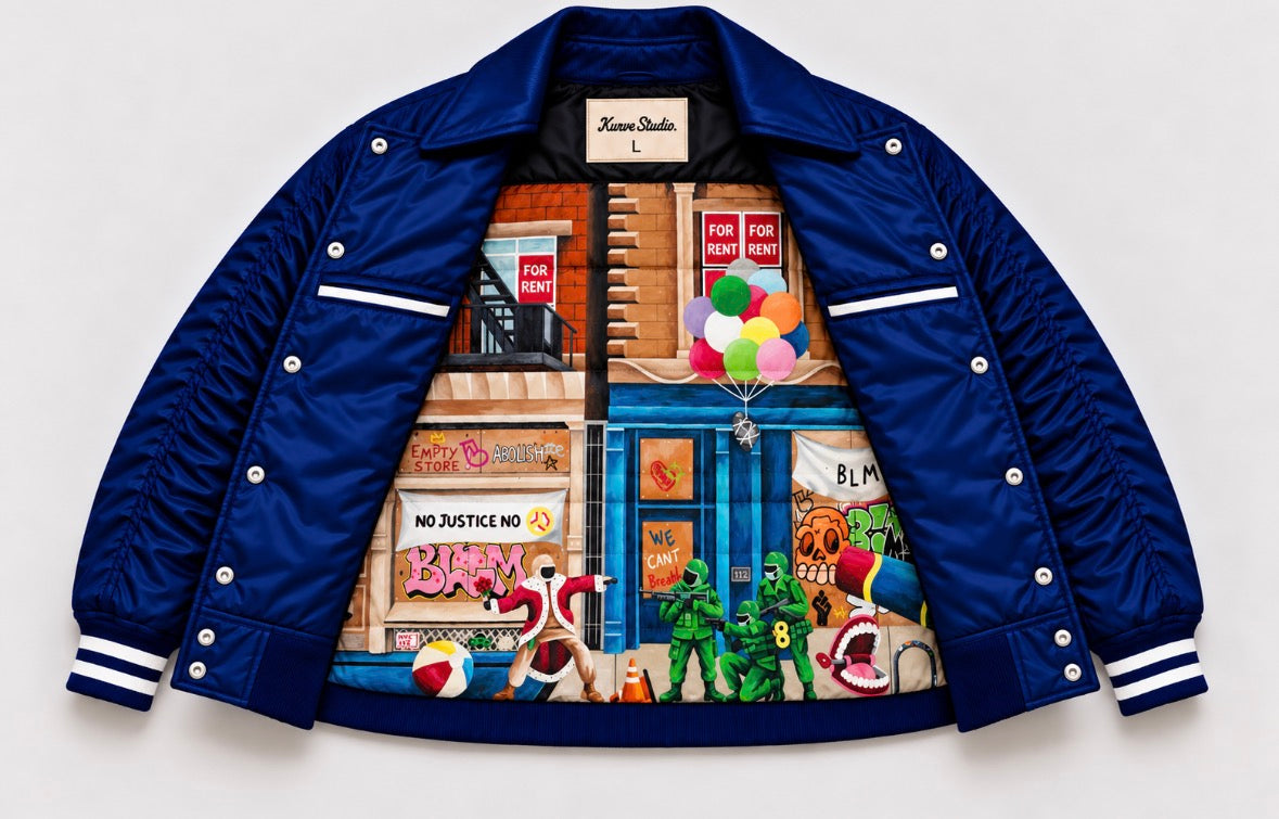 NEW YORK HEALING REVERSIBLE BOMBER NAVY