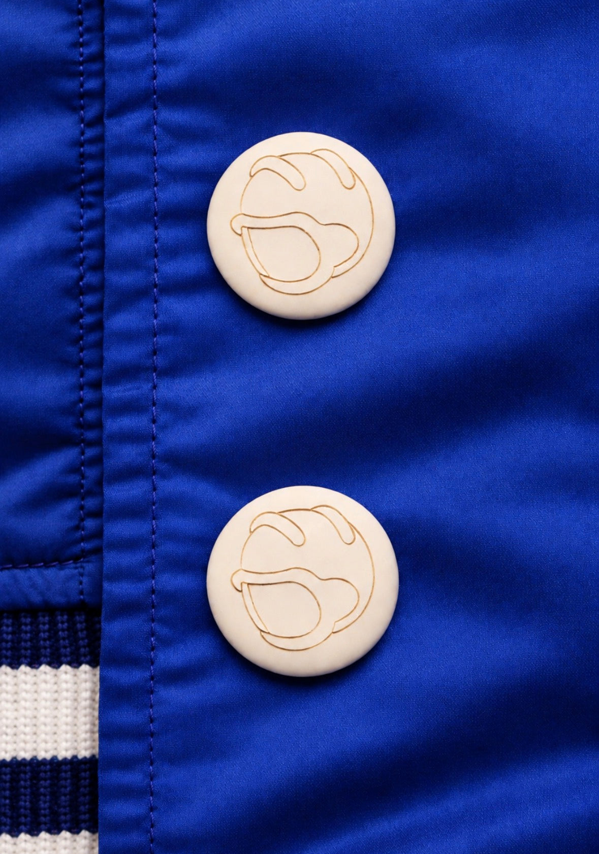 LOS ANGELES HEALING REVERSIBLE BOMBER ROYAL BLUE