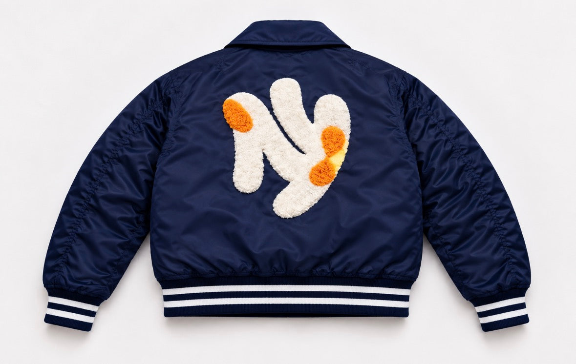 NEW YORK HEALING REVERSIBLE BOMBER NAVY