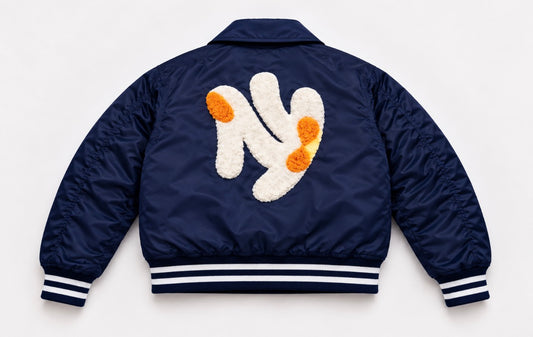 NEW YORK HEALING REVERSIBLE BOMBER NAVY