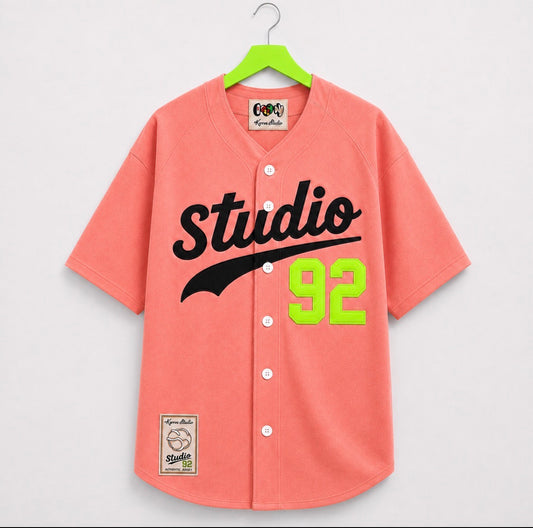 BROOKLYN STUDIO BASEBALL JERSEY PEACH