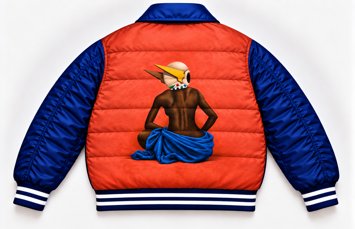 LOS ANGELES HEALING REVERSIBLE BOMBER ROYAL BLUE
