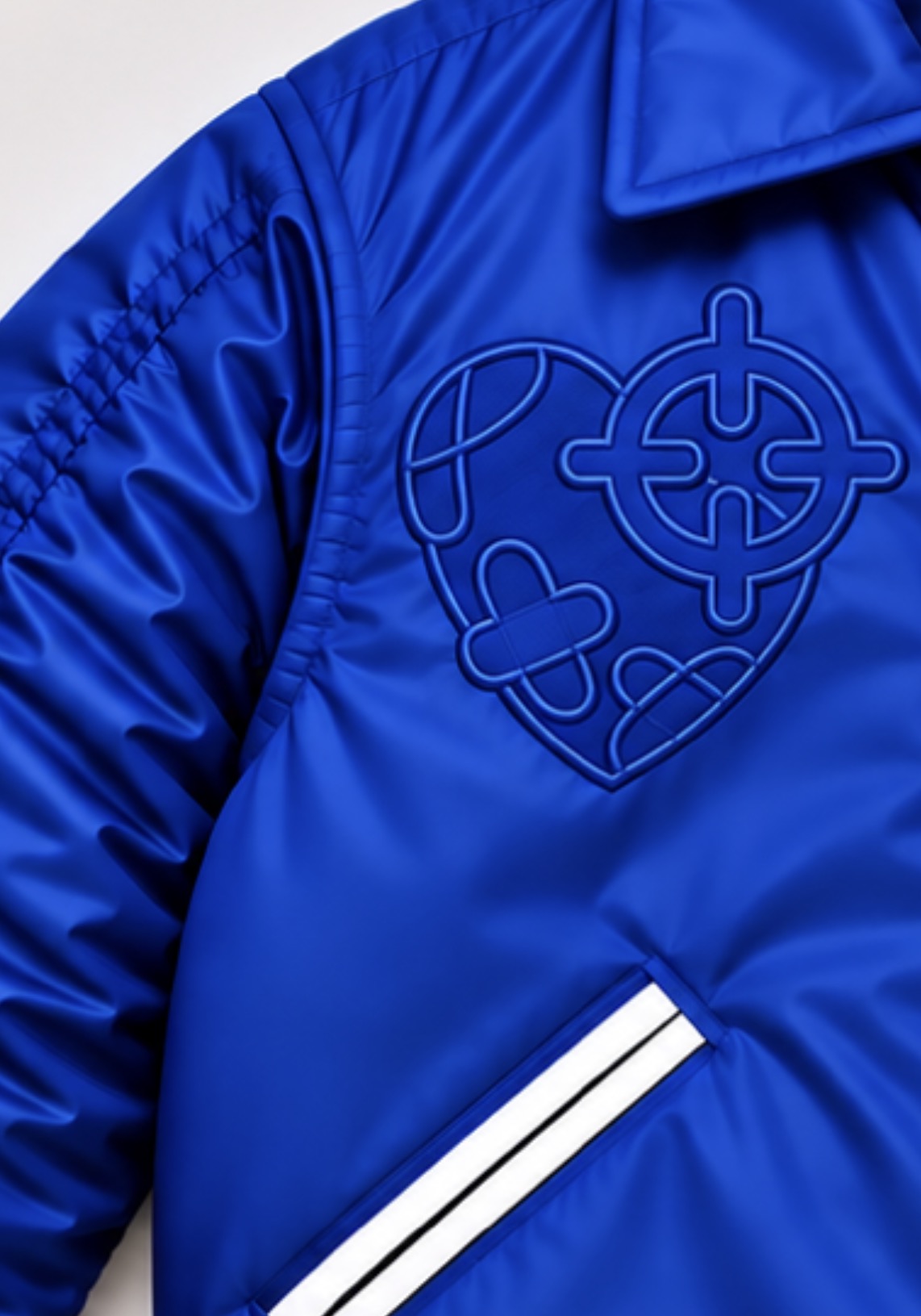LOS ANGELES HEALING REVERSIBLE BOMBER ROYAL BLUE