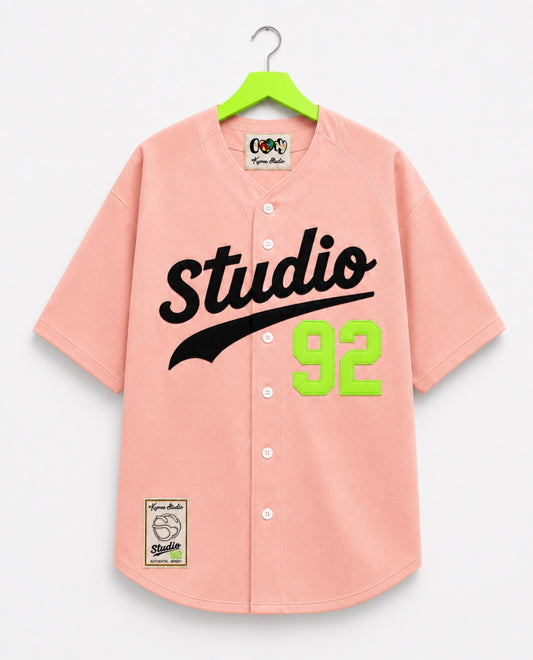 BROOKLYN STUDIO BASEBALL JERSEY SALMON