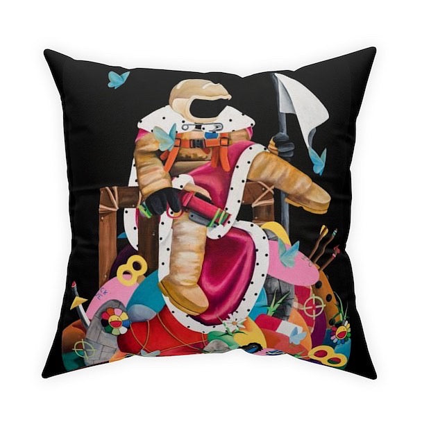 Broadcloth Pillow - The Lonely King Of Hearts